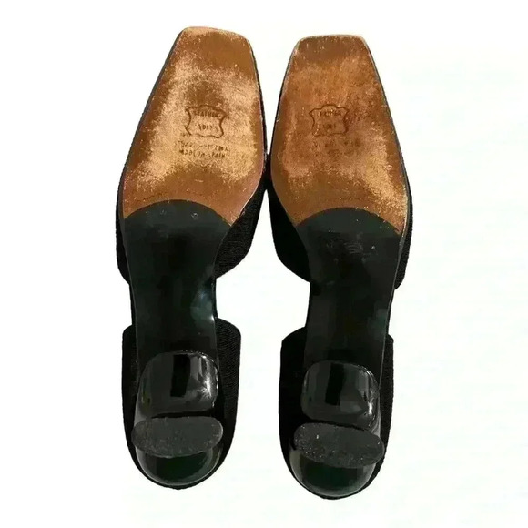 Stuart Weitzman Square Toe Black Heels Size 9 AAAA - Picture 7 of 9